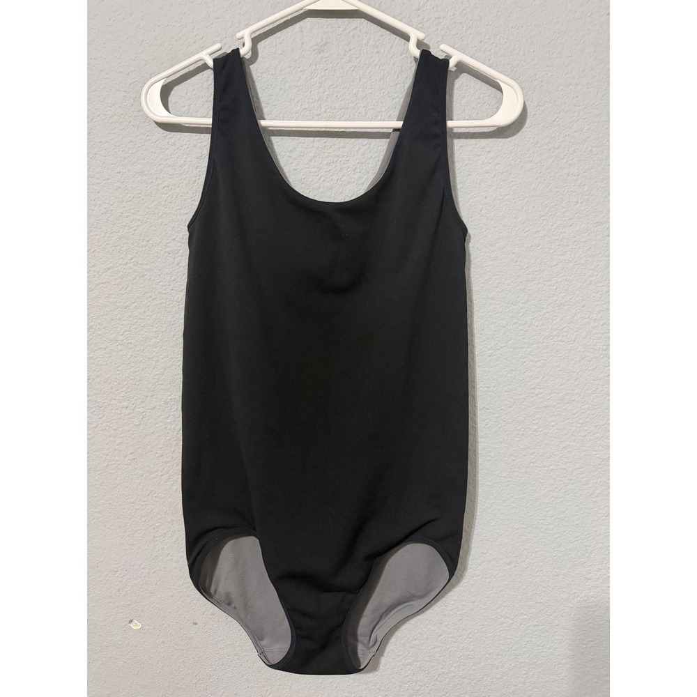 Assets by Spanx Black Scoop Neck Sleeveless Smoothing Bodysuit XL Shapewear